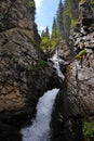 Kairak waterfall. Mountainous area near the city of Almaty