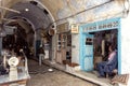 Old shops in the Traditional Market in the Medina in Kairouan