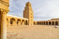 Courtyard and minaret of the Great Mosque of Kairouan