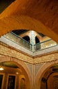 The interior of the beautiful mosque in the holy city of Kairouan in Tunisia