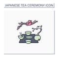 Kaiseki color icon Royalty Free Stock Photo