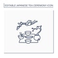 Kaiseki line icon Royalty Free Stock Photo