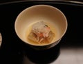 Kaiseki Nimono: White Fish, Snow Crab, and Aromatic Dashi Royalty Free Stock Photo