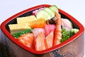 Kaisen Don Mixed Seafood with Rice Royalty Free Stock Photo