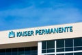 Kaiser Permanente sign on medical office of integrated managed care consortium Royalty Free Stock Photo