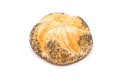 Kaiser Roll With Poppy Seeds Royalty Free Stock Photo