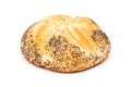 Kaiser Roll With Poppy Seeds Royalty Free Stock Photo