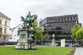 Kaiser Wilhelm I and Bismarck statues in Dusseldorf, Germany