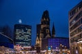 The Kaiser Wilhelm Memorial Church on Breitscheidplatz square.