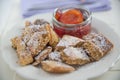 Kaiserschmarrn - German pancakes with plums