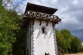 Kaisersesch, Germany - 07 26 2022: Roman Empire tower, side back corner