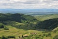 The Kaiserstuhl over Schelingen and the Rhine Royalty Free Stock Photo