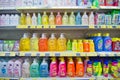 KAJANG, MALAYSIA - 28 MAY 2019: Shelves with variety of hair and bodycare products display in supermarket Royalty Free Stock Photo