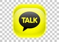 kakaotalk messenger button Royalty Free Stock Photo