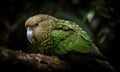 A beautiful photograph of a Kakapo