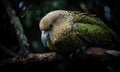 A beautiful photograph of a Kakapo