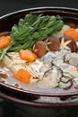 Kaki dotenabe , oyster cooked in a pot