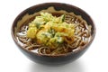 Kakiage soba , japanese noodle dish