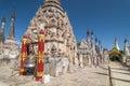 Kakku pagodas are nearly 2500 beautiful stone stupas hidden in a remote area of Myanmar near the lake Inle. This sacred place is