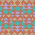 kaktossSeamless trendy triangle memphis abstract pattern. Good design for scarf, hijab, and blanket. Royalty Free Stock Photo