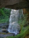 Kakueta waterfall inside Royalty Free Stock Photo