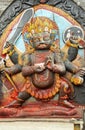 Kal Bhairav statue in Hanuman Dhoka square