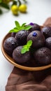 Kala Jamun Indian sweet food, sweet black Gulab Jamun delight