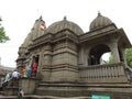 Kala ram temple Garbha graha Near Ram ghat with femily in nashik Royalty Free Stock Photo