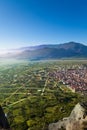 The Kalabaka town in Meteora mountains, Greece