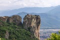 Kalabaka town is situated at the foot of the Meteora peaks and Saint Stephen Nunnery flies