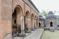 kalachand temple complex at pathra with arched corridor and ancient shrines Royalty Free Stock Photo