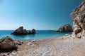 Kaladi beach on island of Kythira, Ionian, Greece