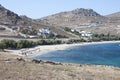 Kalafatis Beach in Mykonos island,