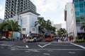 Kalakaua shopping district Royalty Free Stock Photo