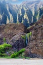 Kalalau Beach in the Na Pali Coast of Kauai, Hawaii Royalty Free Stock Photo