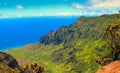 Kalalau lookout, Na Pali Coast Hawaii Royalty Free Stock Photo