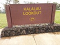 Kalalau Lookout Royalty Free Stock Photo