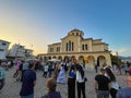 Kalamata, Greece - Exterior view of Agia Triada (Holy Trinity) chu Royalty Free Stock Photo