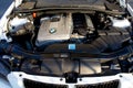 A BMW 3 series engine bay details Royalty Free Stock Photo
