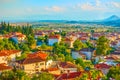 Kalambaka town in Thessaly Royalty Free Stock Photo