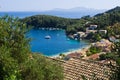 Kalami bay on Corfu island - Greece Royalty Free Stock Photo
