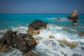 Kalamitsi beach, Levkada, Ionian islands, Greece Royalty Free Stock Photo