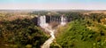 Kalandula waterfalls in Malanje Province in Angola - Africa - aerial photography Royalty Free Stock Photo