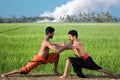 Kalari, indian martial art Royalty Free Stock Photo