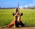 Kalari, indian martial art Royalty Free Stock Photo