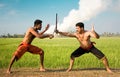 Kalari, indian martial art Royalty Free Stock Photo