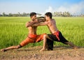 Kalari, indian martial art Royalty Free Stock Photo