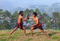 Kalaripayattu Martial Arts in Kerala, South India.