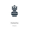 Kalasha icon vector. Trendy flat kalasha icon from religion collection isolated on white background. Vector illustration can be Royalty Free Stock Photo