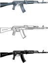 Kalashnikov ak 74 assault rifle machine gun